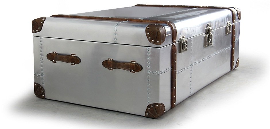 Сундук Trunks in Polished Aluminum Restoration Hardware Сундук Trunks in Polished Aluminum Restoration Hardware - Loft-Concept в Саратове