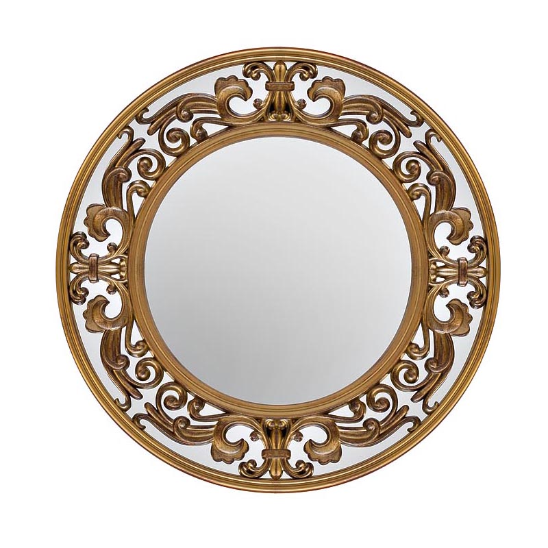 Зеркало Gold Round Mirror Золотой в Саратове | Loft Concept 