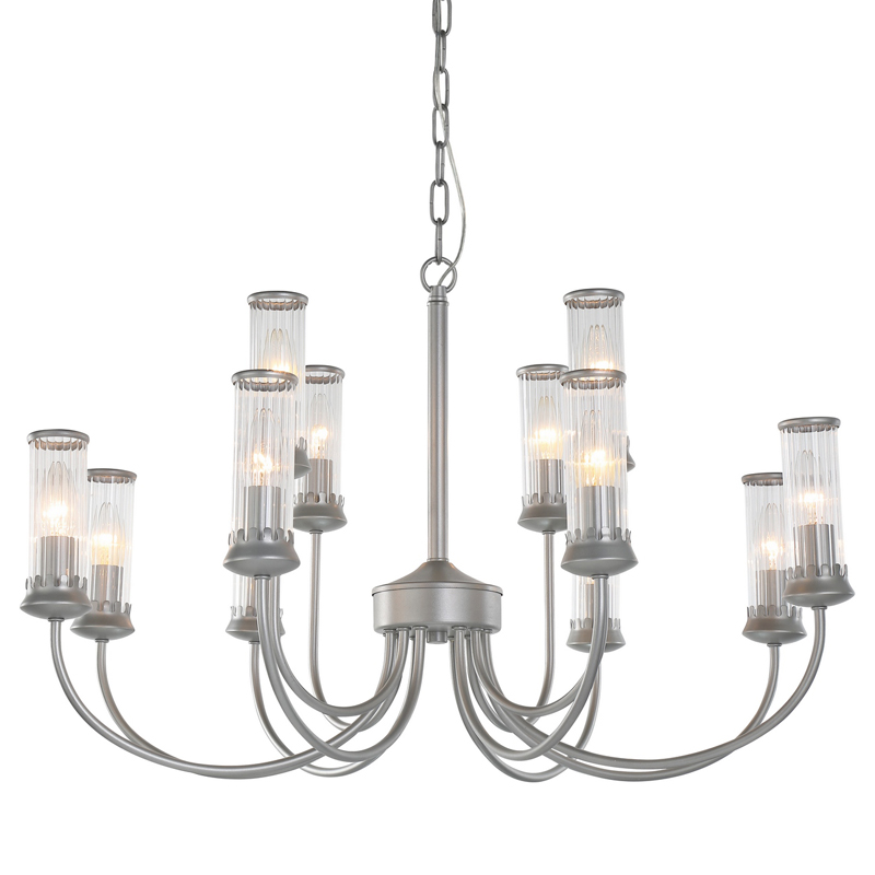 Люстра Morgane Chandelier silver 78 Серебряный Прозрачный в Саратове | Loft Concept 