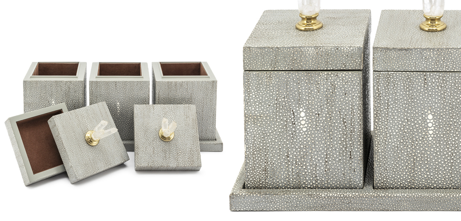 Набор шкатулок BOX KRIZIA SET3PCS Stingray Skin Набор шкатулок BOX KRIZIA SET3PCS Stingray Skin - Loft-Concept в Саратове