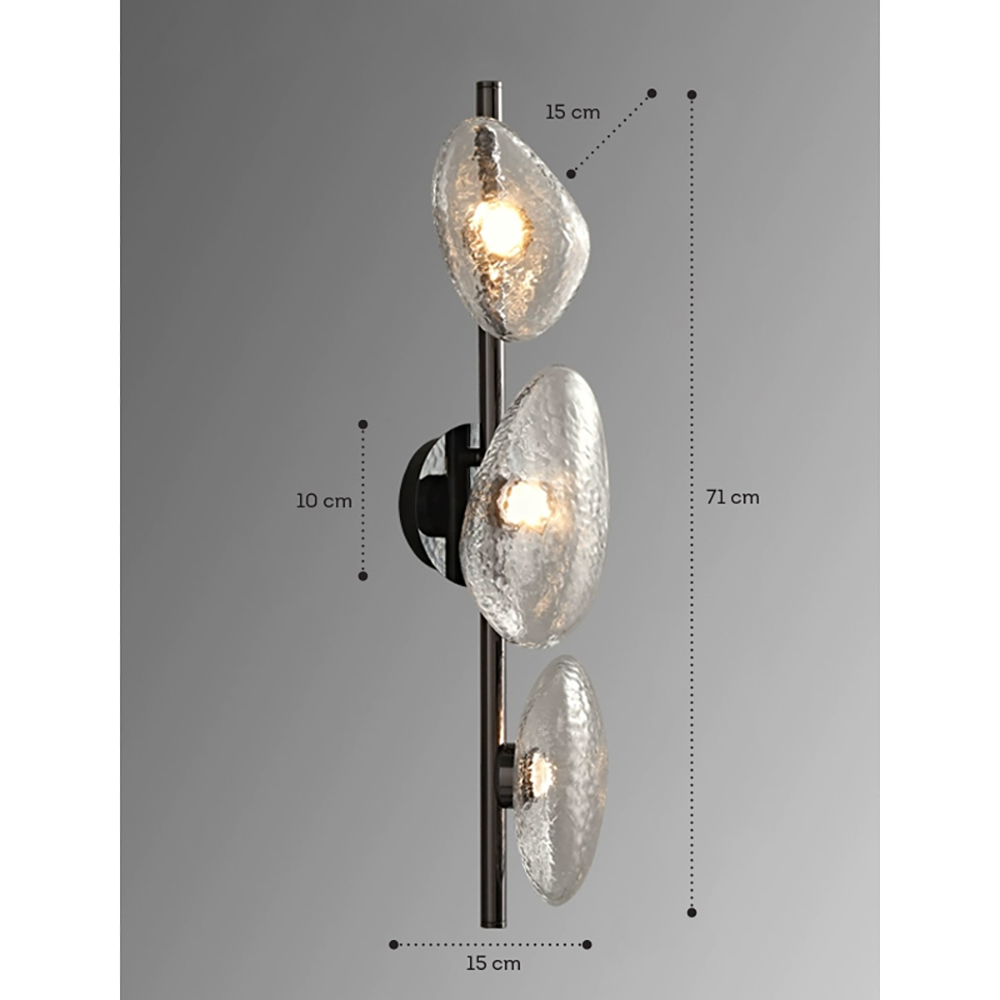 Бра LINDIS FROST LONG WALL 3 лампы Прозрачное стекло в Саратове