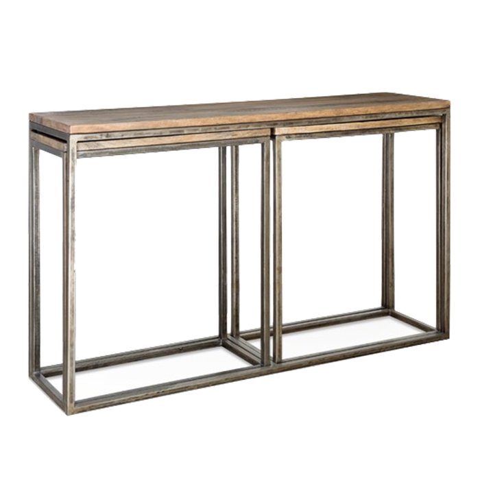 Консоль Industrial Metal Rust Triple Console Table Консоль Industrial Metal Rust Triple Console Table в Саратове | Loft Concept