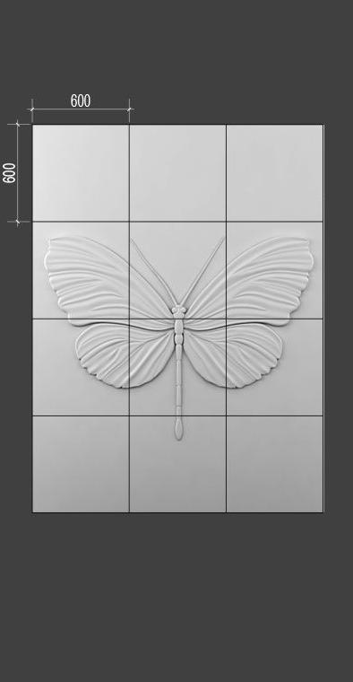 Барельеф BUTTERFLY в Саратове