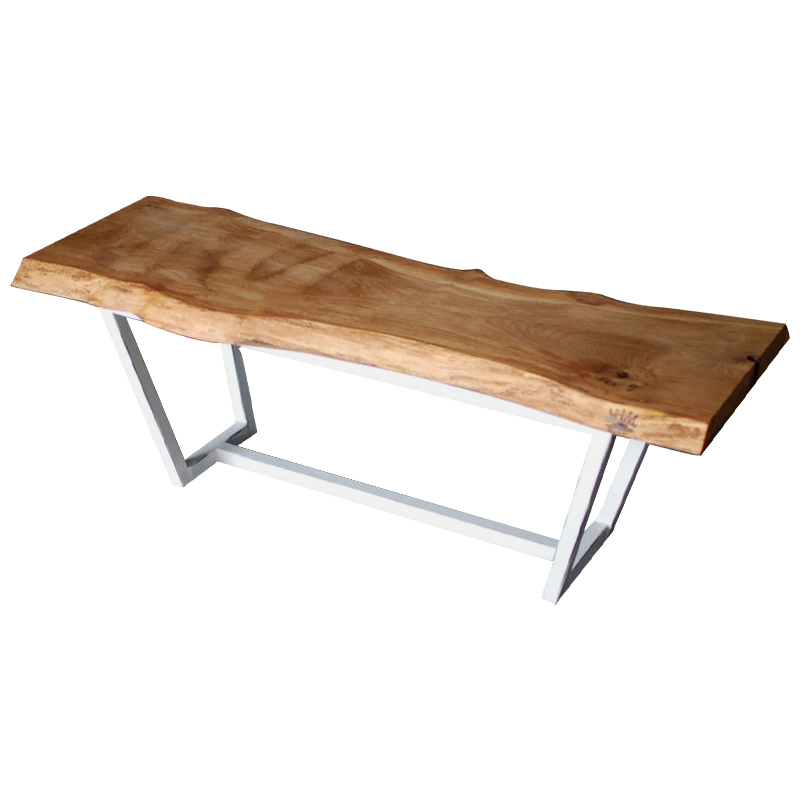 Кофейный стол Woodard Industrial Metal Rust Coffee Table Светлый дуб Белый в Саратове | Loft Concept 