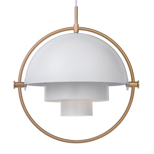 Люстра Louis Weisdorff Multi-lite Pendant White Латунь Белый в Саратове | Loft Concept 