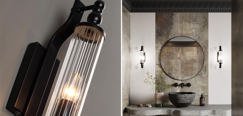 Бра Glass TUBE Черное Бра Glass TUBE Черное - Loft-Concept в Саратове
