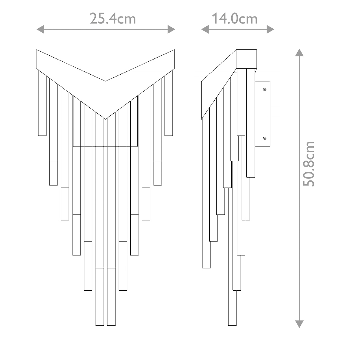 Бра с длинными прозрачными трубками Eurofase в Саратове
