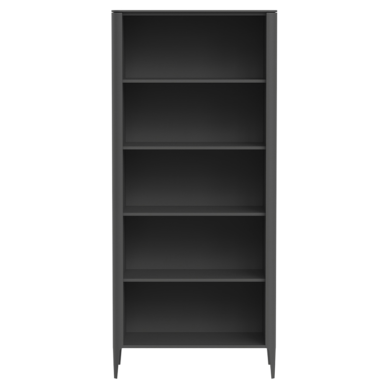 Стеллаж прямой темно-серый с открытыми полками Type  Серый в Саратове | Loft Concept 