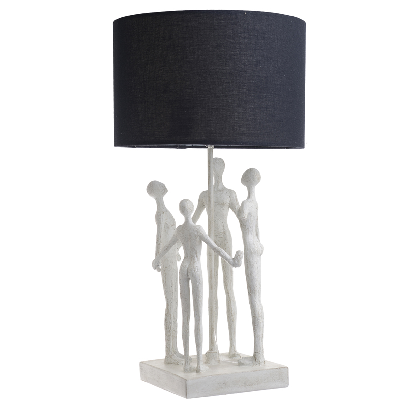 Настольная лампа Holding Hands Table lamp Белый Черный в Саратове | Loft Concept 