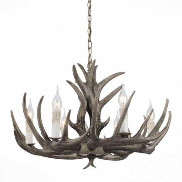 Люстра Hornland Chandelier 6 Grey Серый в Саратове | Loft Concept 