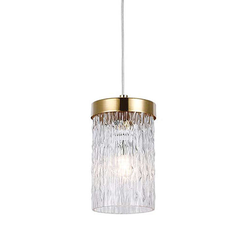 Подвесной светильник Estebe Gold Glass Hanging Lamp Золотой Прозрачный в Саратове | Loft Concept 