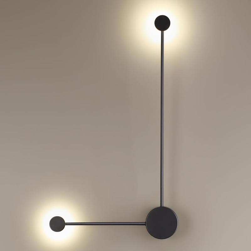 Бра Pin Wall Light Black Angle Черный в Саратове | Loft Concept 