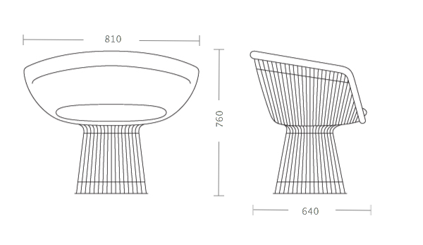 Кресло Platner lounge в Саратове