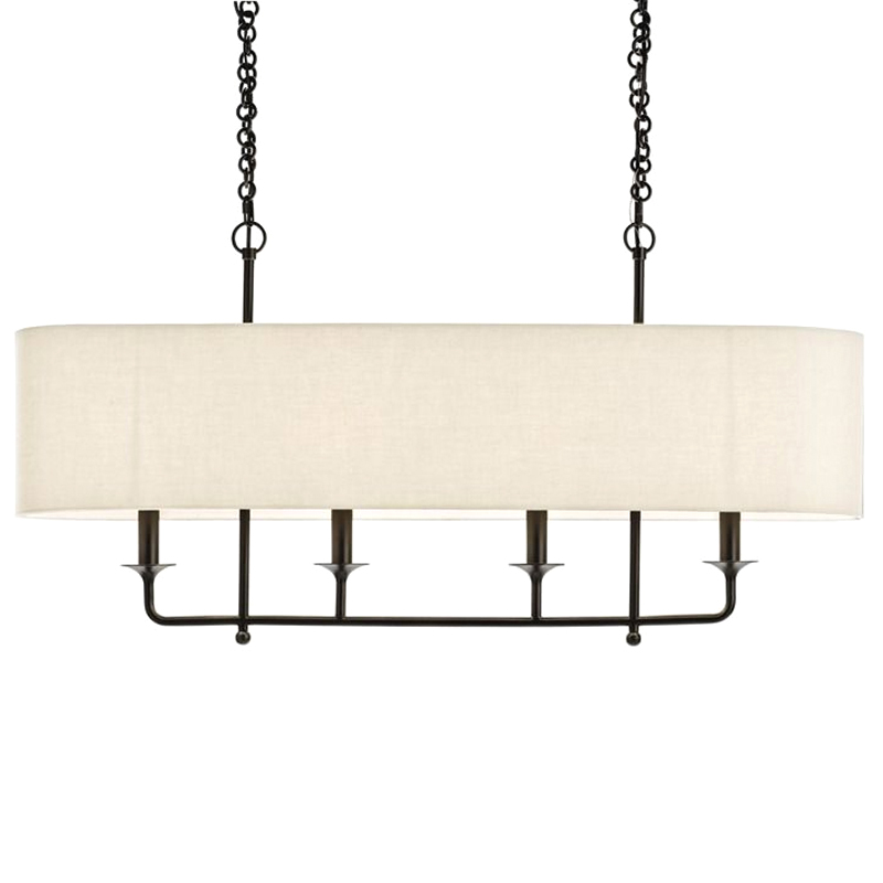 Люстра Arteriors BEATTY CHANDELIER Черный Бежевый в Саратове | Loft Concept 