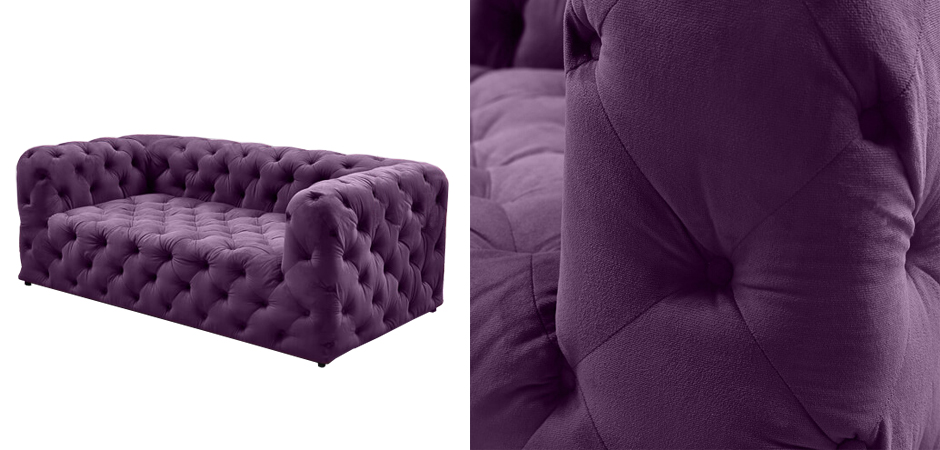 Диван Soho tufted purple velor Диван Soho tufted purple velor - Loft-Concept в Саратове