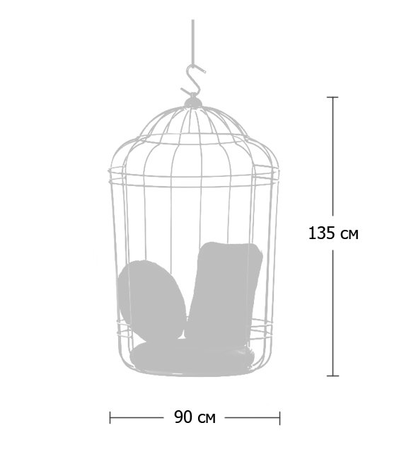 Подвесное кресло "клетка" Swing chair Cage в Саратове