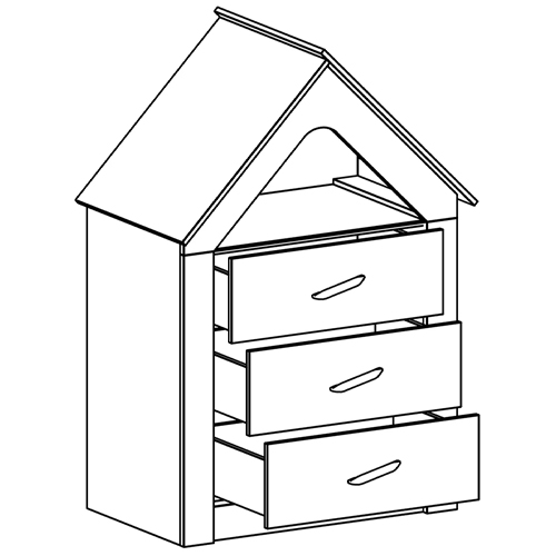 Комод в детскую Tiny Town Chest of Drawers в Саратове