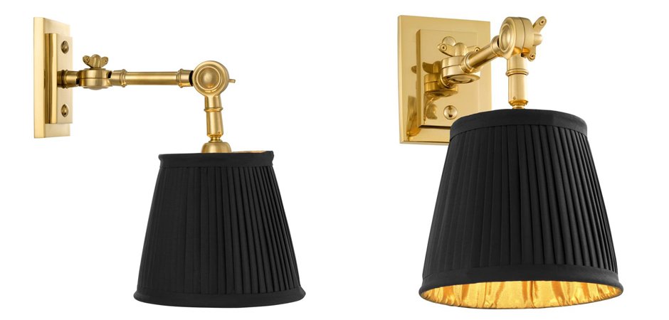Бра Wall Lamp Wentworth Single Gold+Black Бра Wall Lamp Wentworth Single Gold+Black - Loft-Concept в Саратове
