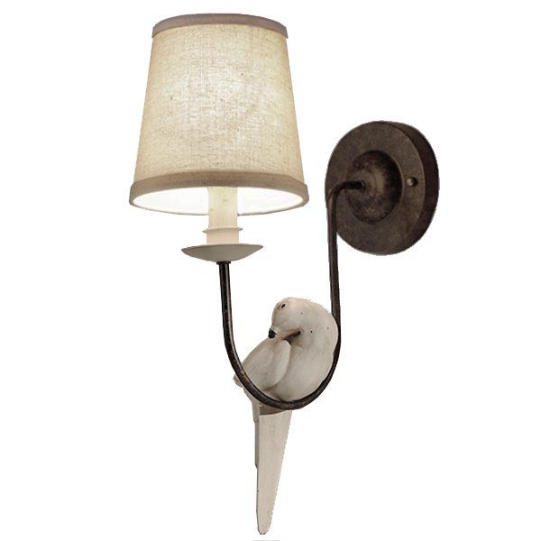 Бра Norman Bird Wall Lamp One II ivory ( слоновая кость ) в Саратове | Loft Concept 