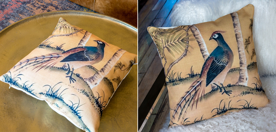 Декоративная подушка Beige and Green Chinoiserie 6 Декоративная подушка Beige and Green Chinoiserie 6 - Loft-Concept в Саратове