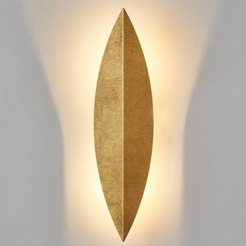 Art Deco Leaf Wall Lamp Gold Золотой в Саратове | Loft Concept 