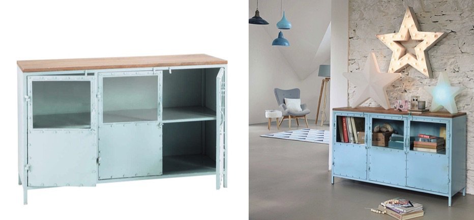 Буфет в стиле Лофт Industrial Rust Blue Chest Голубой Буфет в стиле Лофт Industrial Rust Blue Chest Голубой - Loft-Concept в Саратове