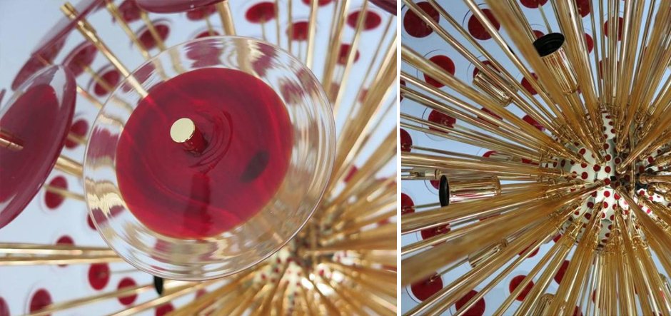 Murano Red Disco Glass Sputnik Chandelier Vistosi Murano Red Disco Glass Sputnik Chandelier Vistosi - Loft-Concept в Саратове