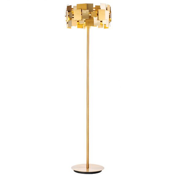 Торшер Gold Plate Floor Lamp  в Саратове | Loft Concept 