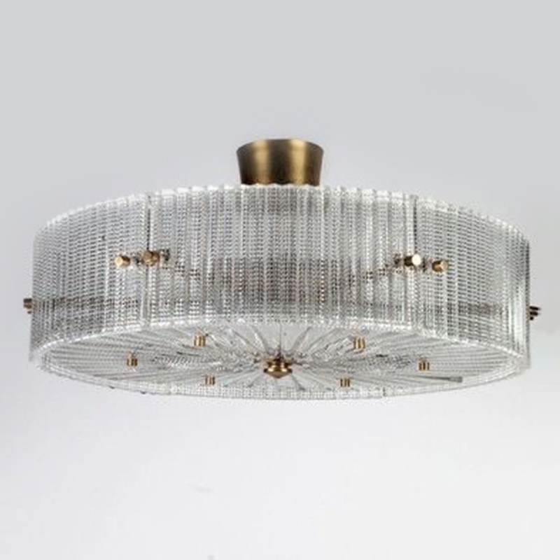 Потолочный светильник Cillian Ceiling Lamp Латунь Прозрачный в Саратове | Loft Concept 