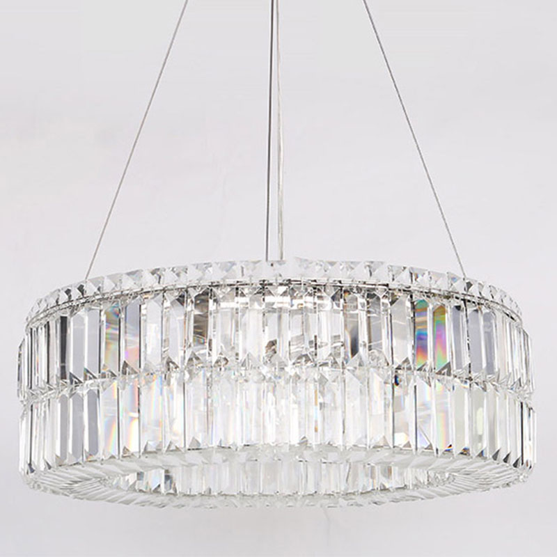 Люстра Darleen Crystal Nickel Chandelier 12 Никель Прозрачный (Transparent) в Саратове | Loft Concept 