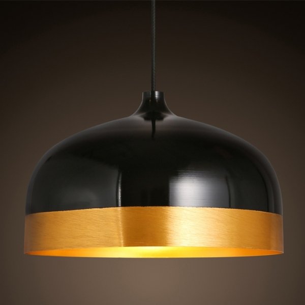 Подвесной светильник Cone Lux Pendant Black Черный Глянцевое золото в Саратове | Loft Concept 