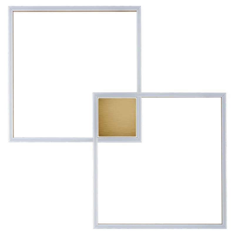 Потолочный светильник Squares Geometrical Shape Ceiling Light Золотой Белый в Саратове | Loft Concept 