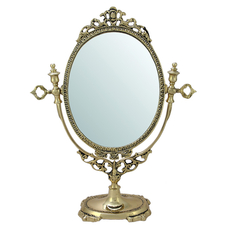 Зеркало настольное в бронзовой раме Royal Gold Mirrors Золотой Зеркало настольное в бронзовой раме Royal Gold Mirrors Золотой в Саратове | Loft Concept