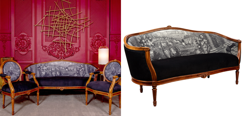 Диван Black and White Versailles Sofa Диван Black and White Versailles Sofa - Loft-Concept в Саратове