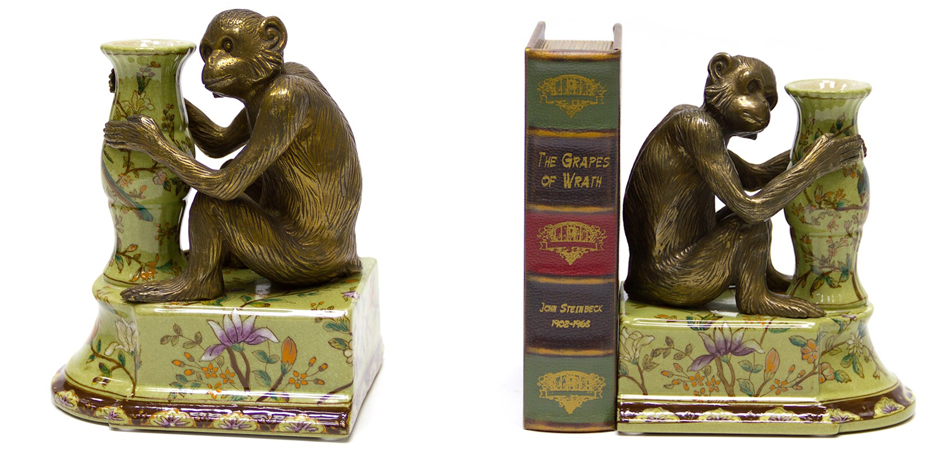 Держатель для книг Bronze Monkeys Держатель для книг Bronze Monkeys - Loft-Concept в Саратове
