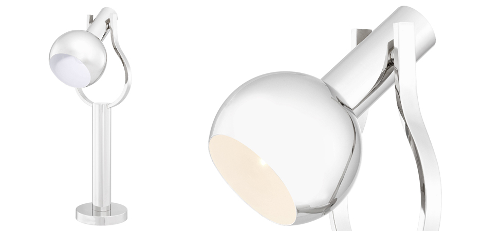 Настольная лампа Eichholtz Table Lamp Jaques Nickel Настольная лампа Eichholtz Table Lamp Jaques Nickel - Loft-Concept в Саратове