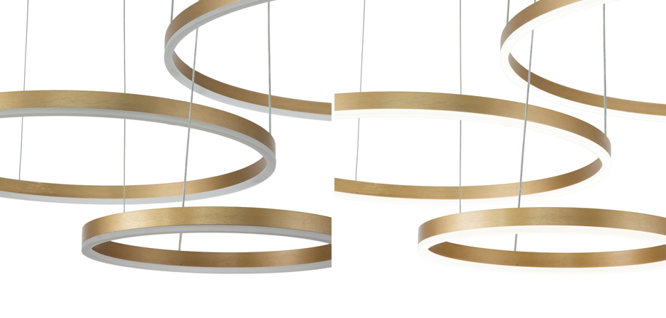 Подвесной светильник Neo Circles Triple Gold Подвесной светильник Neo Circles Triple Gold - Loft-Concept в Саратове