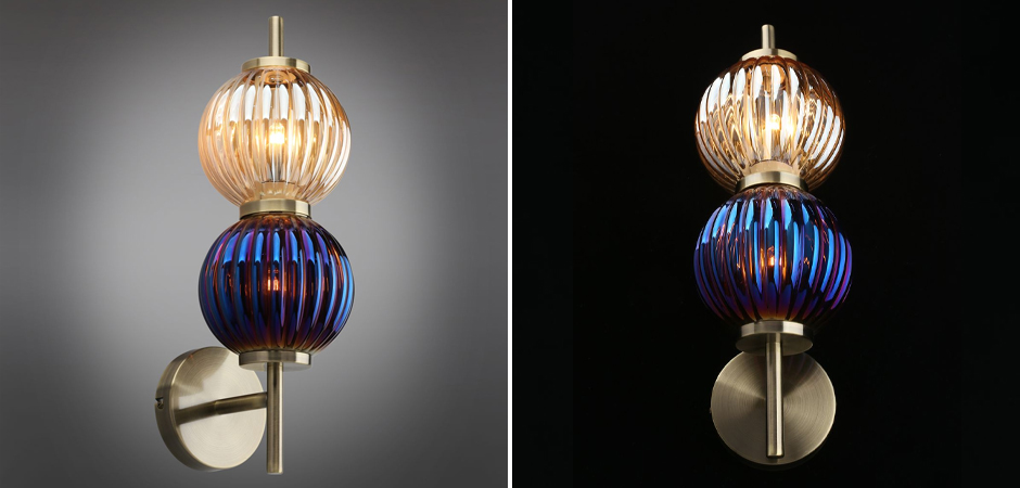 Бра Shell Beads с цветным стеклом Бра Shell Beads с цветным стеклом - Loft-Concept в Саратове