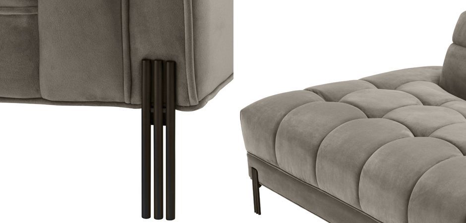 Кушетка Eichholtz Lounge Sofa Sienna Right greige Кушетка Eichholtz Lounge Sofa Sienna Right greige - Loft-Concept в Саратове