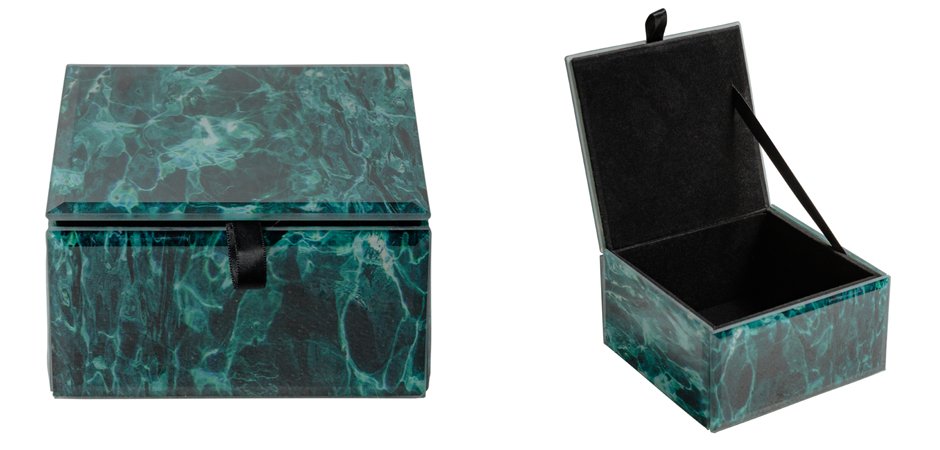 Шкатулка Turquoise Smoke Cube Шкатулка Turquoise Smoke Cube - Loft-Concept в Саратове