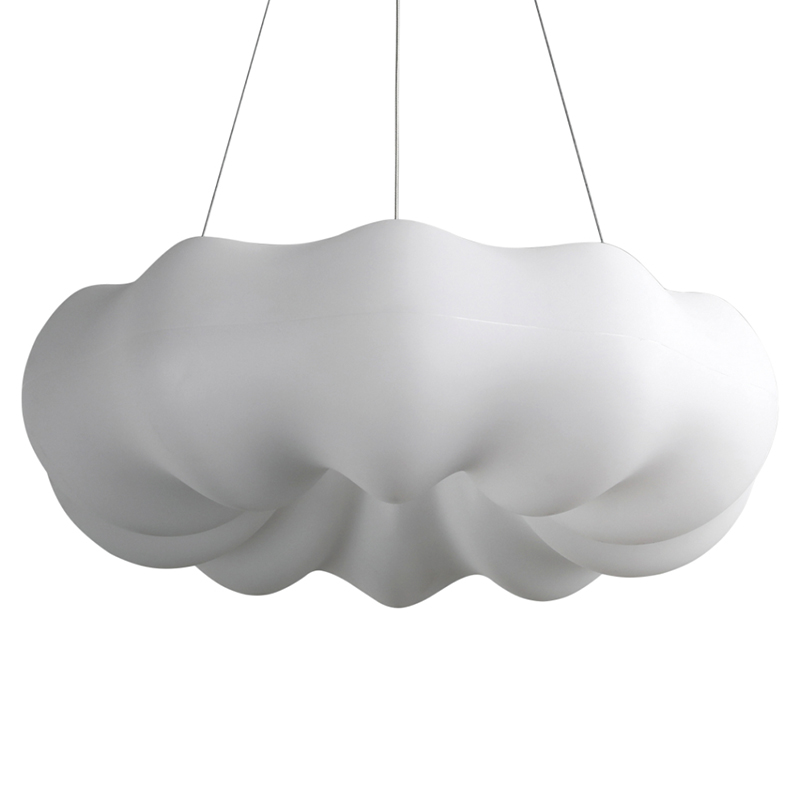 Подвесной светильник светодиодный из стали с пультом Cloudy Light White Белый в Саратове | Loft Concept 