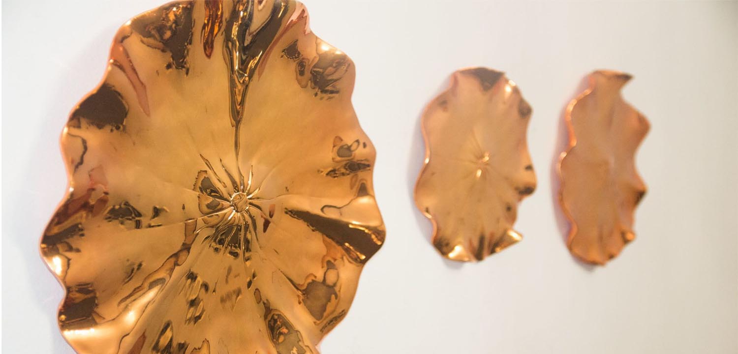 Арт-объект Copper Flowers - фото
