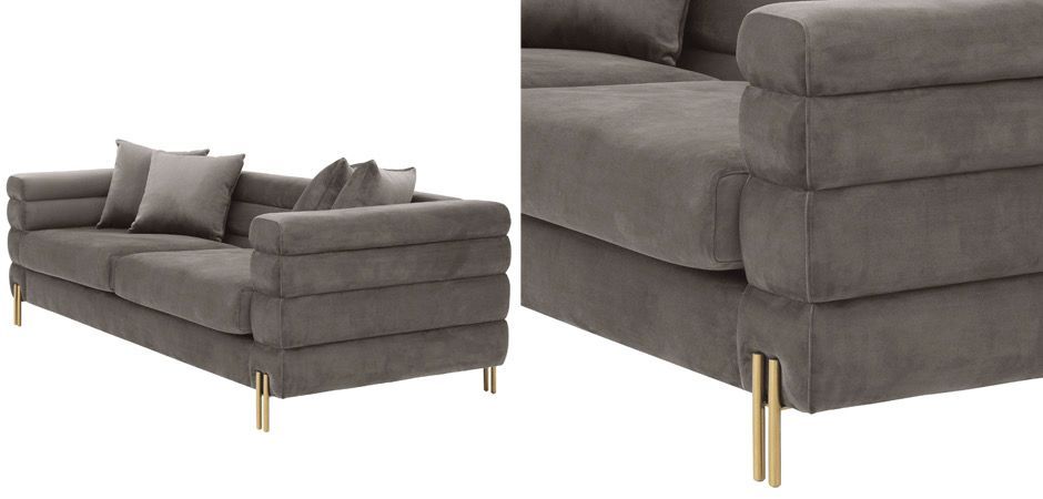 Диван Eichholtz Sofa York grey Диван Eichholtz Sofa York grey - Loft-Concept в Саратове