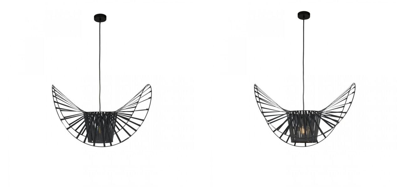Светильник подвесной Friture Vertigo Pendant Black диаметр 60 - фото