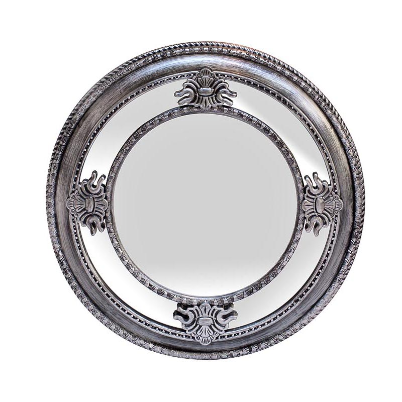 Зеркало Silver Round Mirror Серебряный в Саратове | Loft Concept 