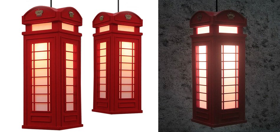 Подвесной светильник London Phone Booth Pendant - Loft-Concept в Саратове