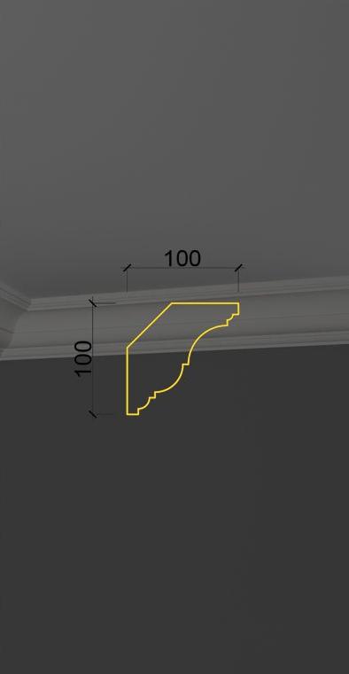 Гладкий карниз KT-10 в Саратове