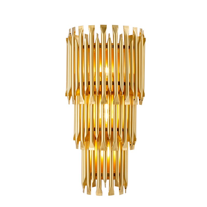 Бра MATHENY III WALL LAMP by DELIGHTFULL Gold Глянцевое золото матовое золото в Саратове | Loft Concept 