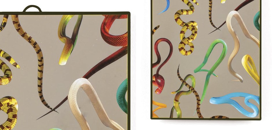 Зеркало Seletti Mirror Medium Snakes Зеркало Seletti Mirror Medium Snakes - Loft-Concept в Саратове