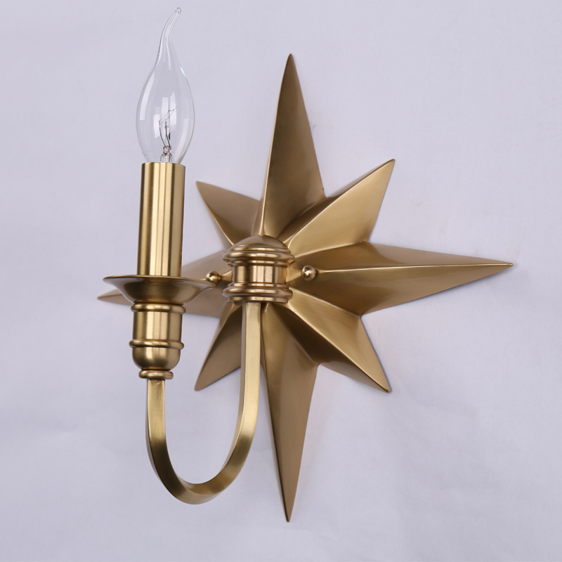 Бра Base Star Wall lamp Single Латунь в Саратове | Loft Concept 